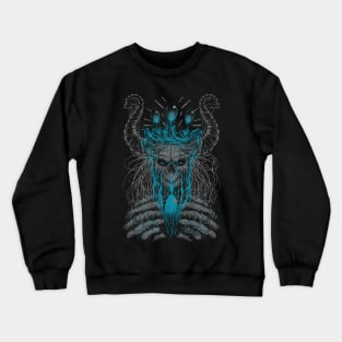 Design "Dark Aquarius" Blue Crewneck Sweatshirt